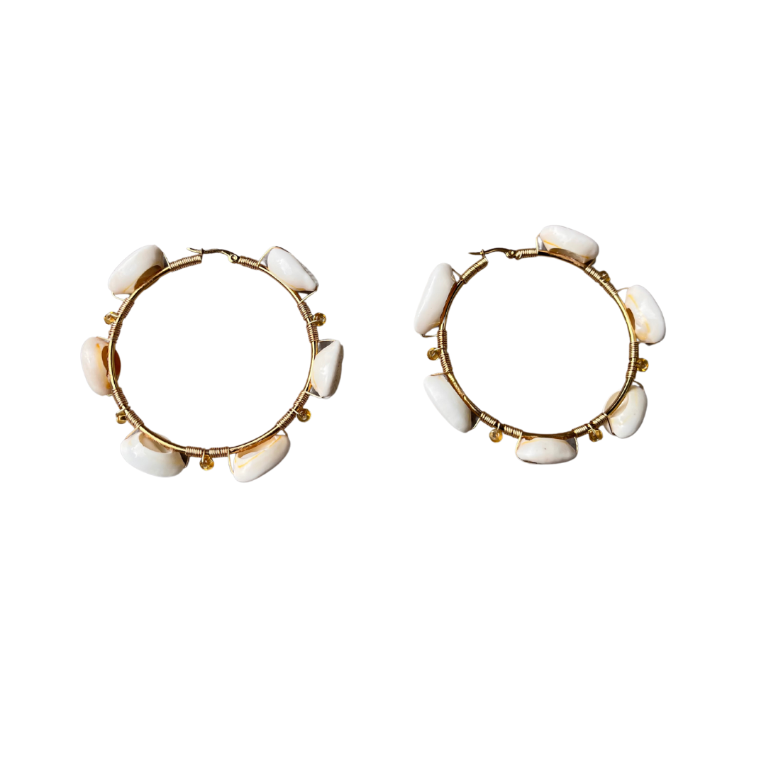 Sand Beaded Earrings
