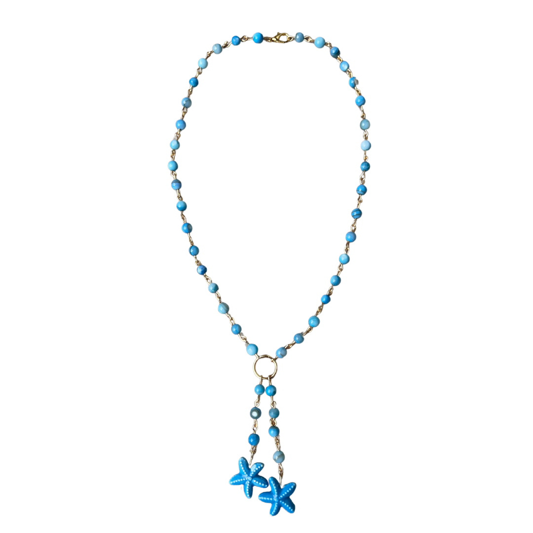 Azure Beaded Necklace