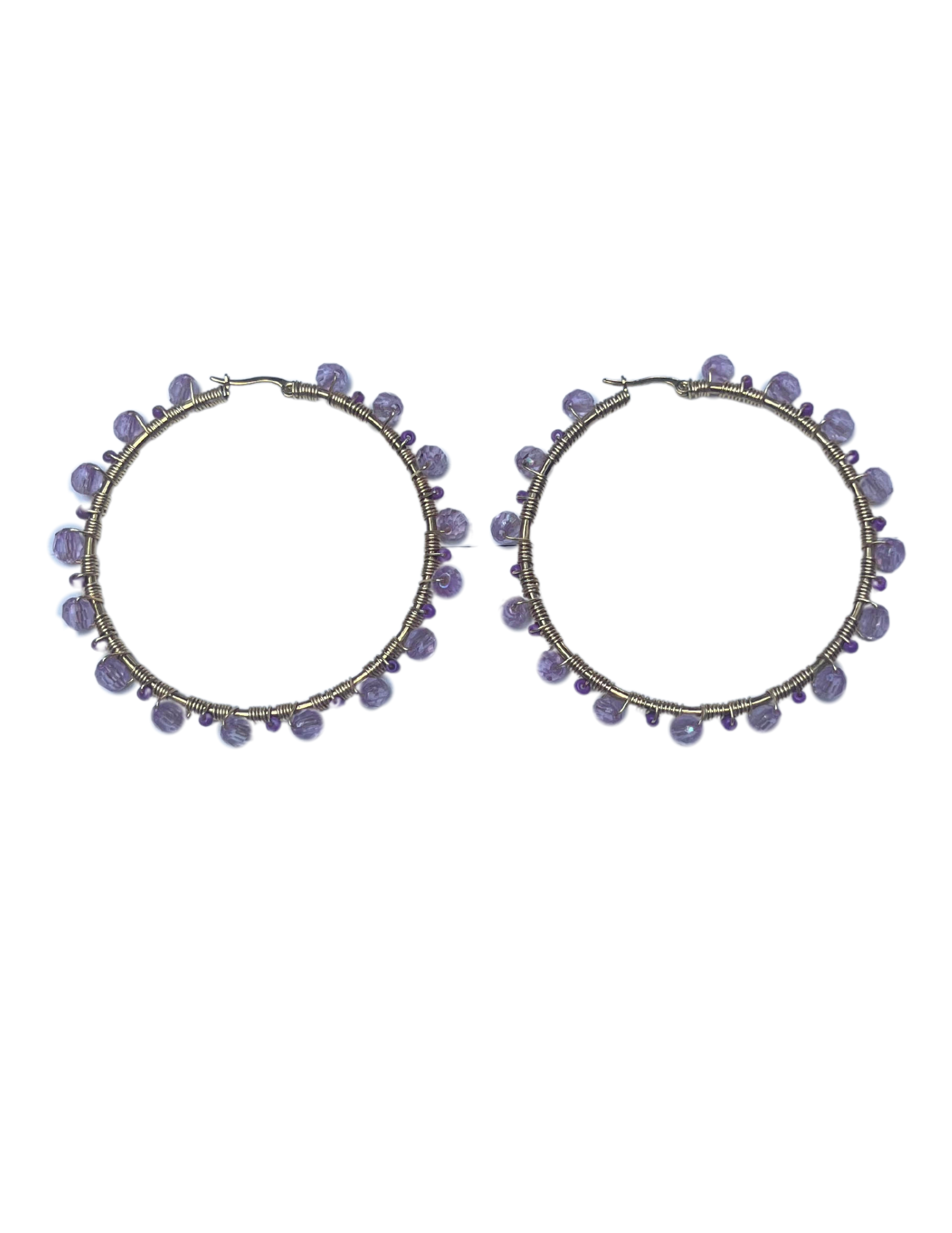 Iris Beaded Earrings