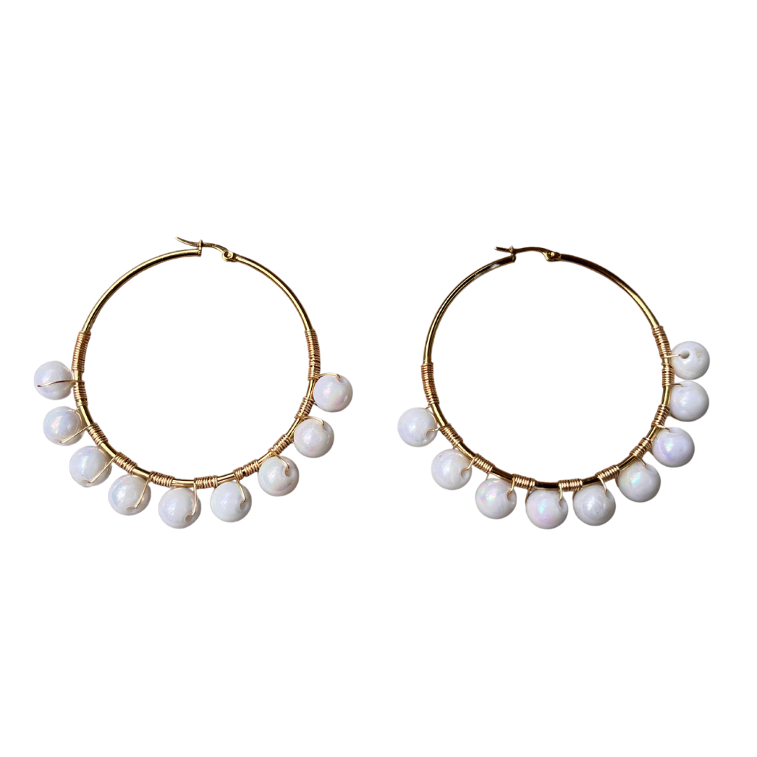 Frost Beaded Earrings