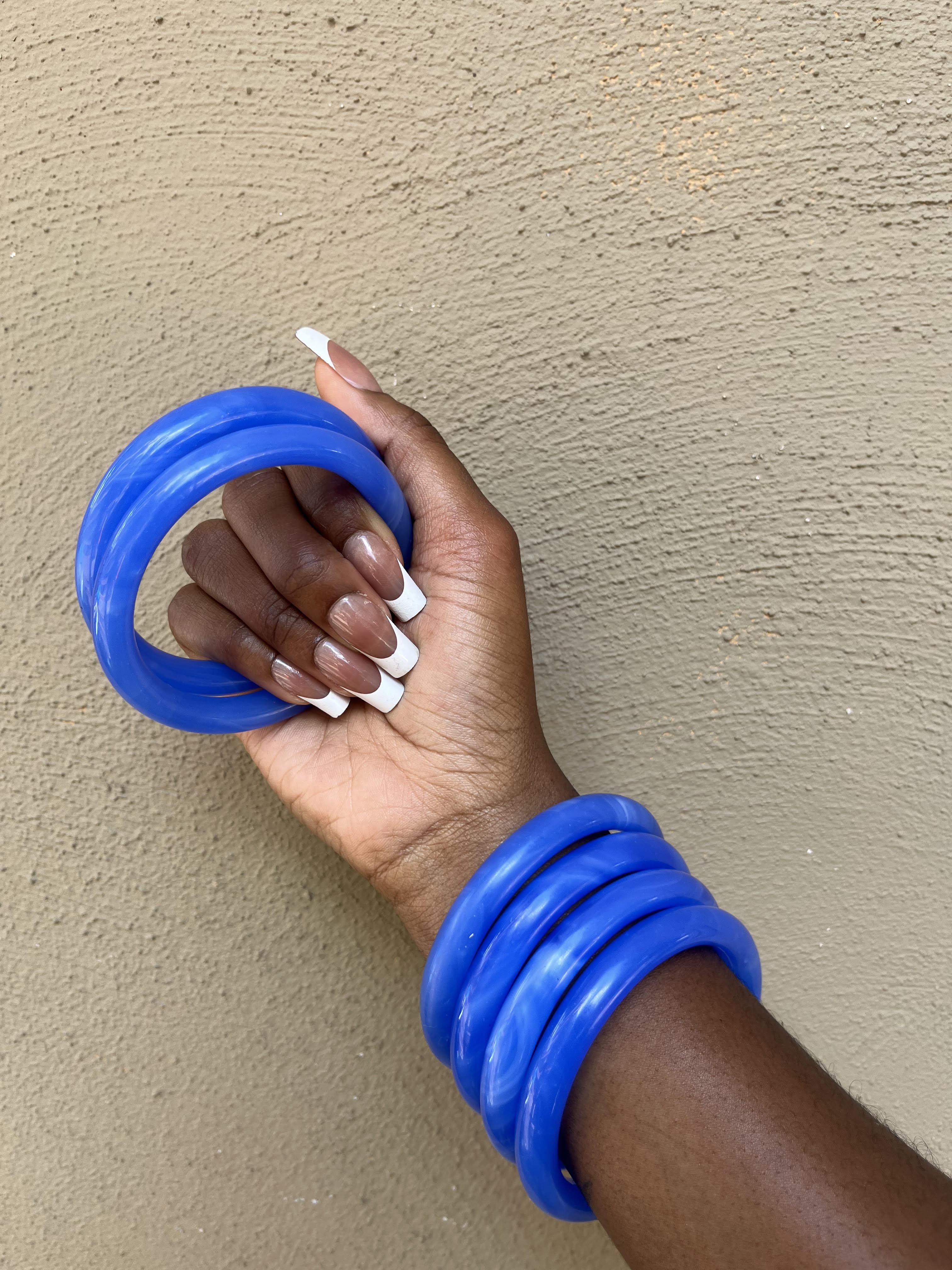 Water Glass Bangle Set