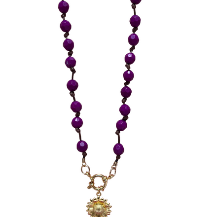 Iris Beaded Necklace